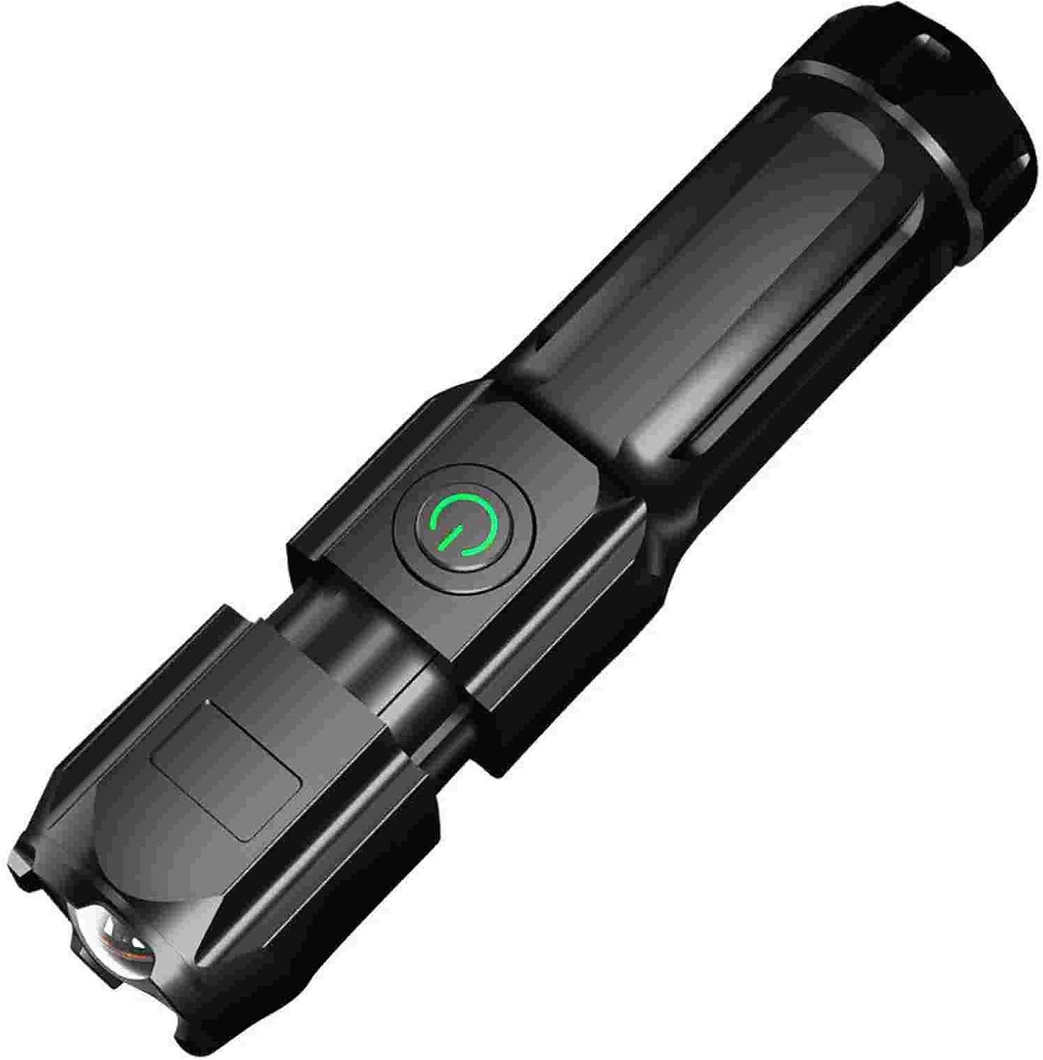 Lampe Torche LED Tactique Petite Et Super Lumineuse - Rechargeable USB - Camping Et Extérieur
