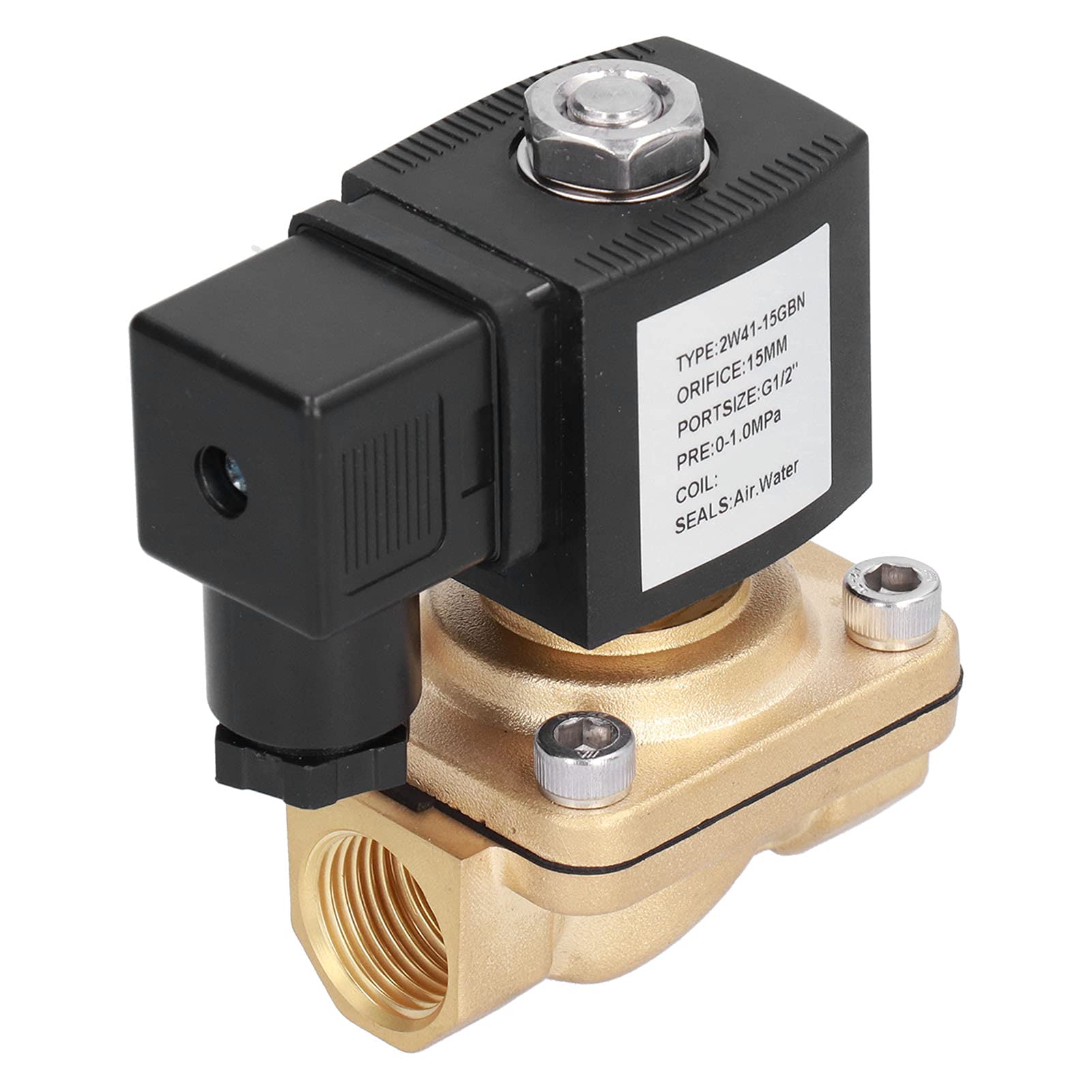 Rainbird Elettrovalvola 1/2 Pollice DC 12V Elettrovalvola,Elettrovalvola Elettrica In Ottone Normalmente Chiusa Elettrovalvolas Solenoide Per Il Controllo Dell'acqua,Idraulici Intelligenti,Scaldacqua Elettrovalvola Ottone Purificatori