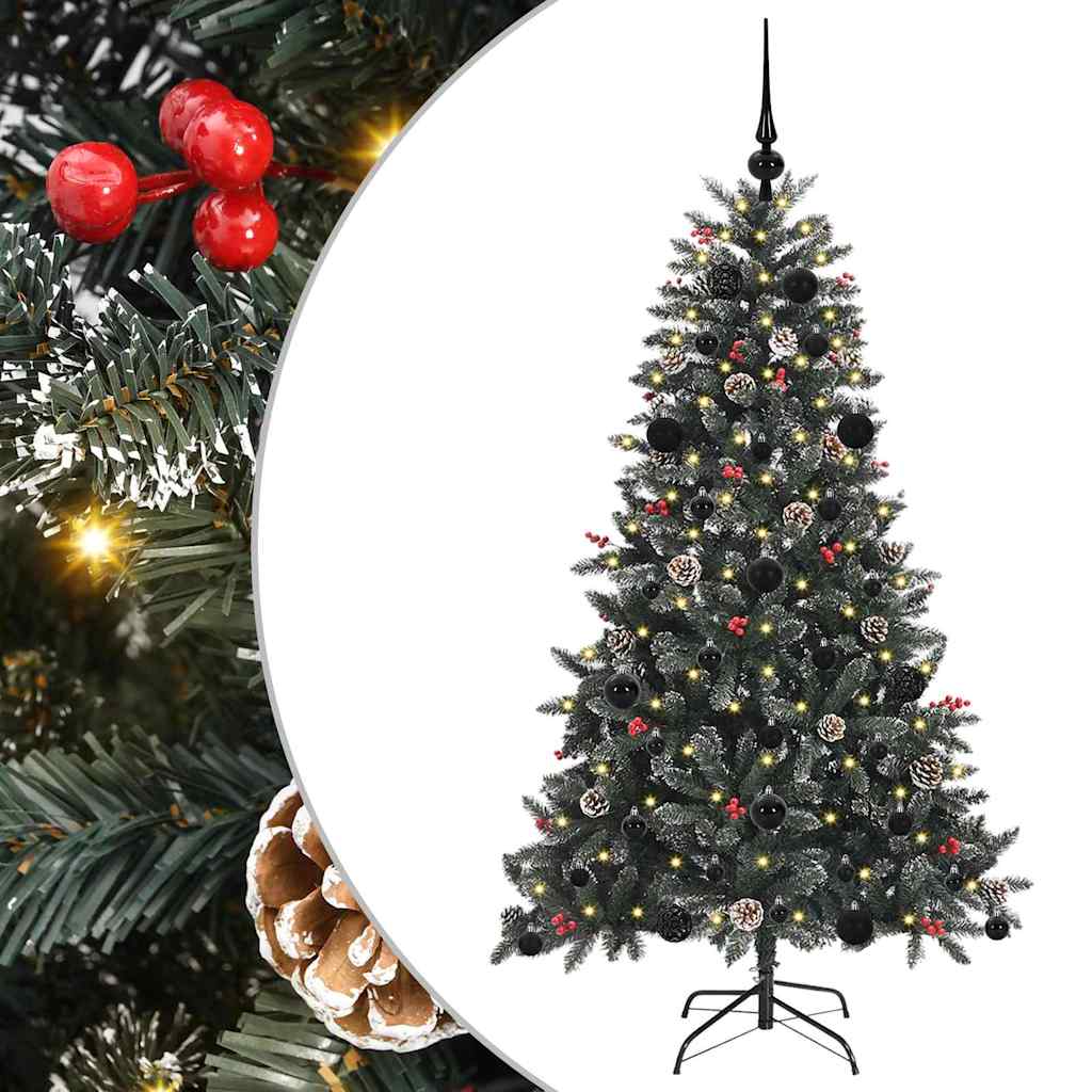 Sztuczna choinka z 150 diodami LED Zielony 83.5 x 83.5 x 150 cm