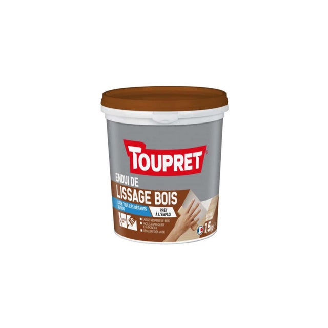 Enduit de lissage TOUPRET bois - 1,5Kg - BCLIPBO1.5