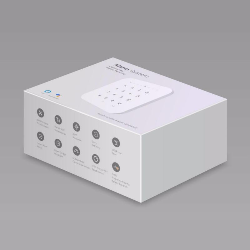 Alarme maison wifi et gsm 4G sans fil connectée Casa Noire avec 2 caméras double objectif - kit 1 - 3