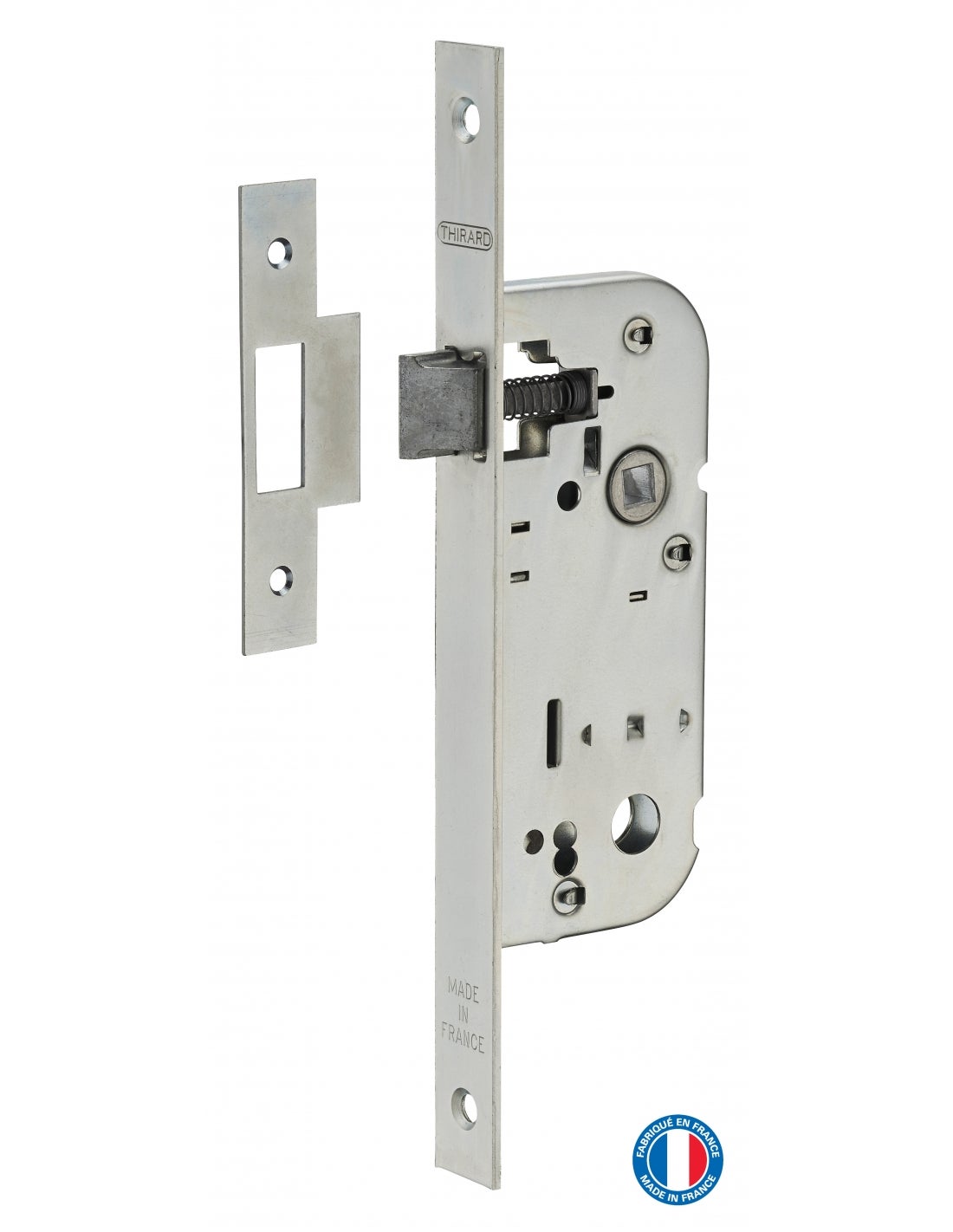 THIRARD - Serrure encastrable bec de cane pour porte intérieure, axe 40mm, bouts carrés - THIRARD - 2