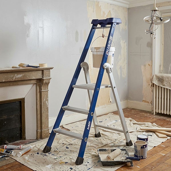 Escabeau pro 3 marches - Hauteur max. de travail 2.66m - 639203 - 5