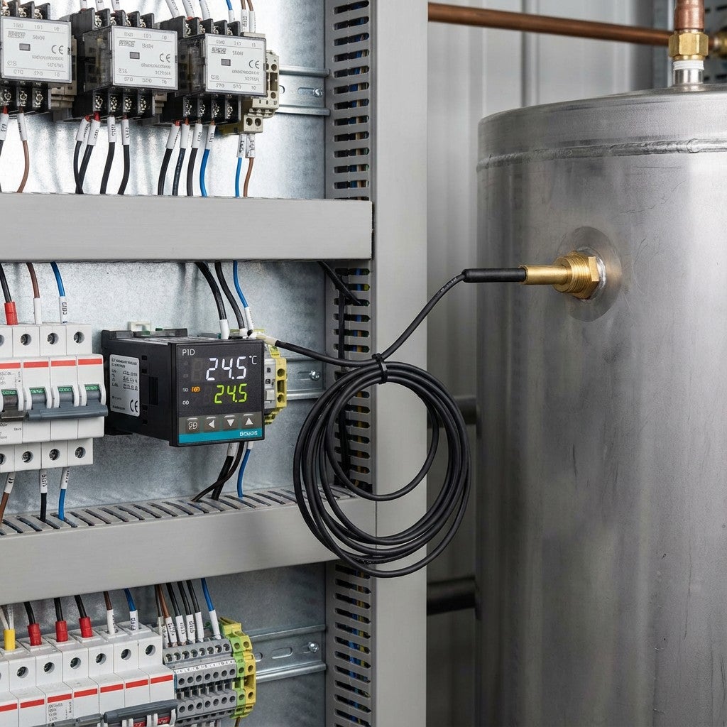 NTC10K Sonde de remplacement pour régulateurs de température et thermostats - 1 sonde noire - 4