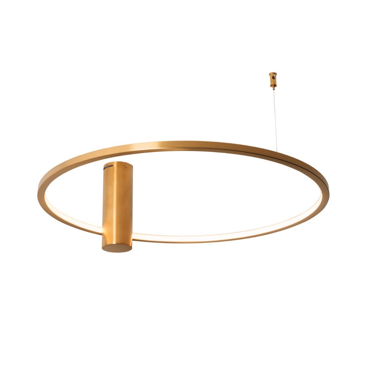 Lampa sufitowa wisząca Queen złoty szczotkowany LED 15W 3000K 990lm ring wym: 20 x 60 x 60 cm metal Maxlight