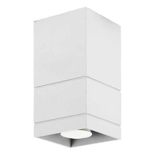Reflektor sufitowy spot natynkowy Neron kwadratowy biały 1xGU10x40W wym: 10 x 10 cm metal Lampex