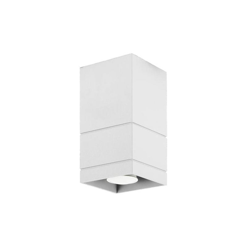 Reflektor sufitowy spot natynkowy Neron kwadratowy biały 1xGU10x40W wym: 10 x 10 cm metal Lampex