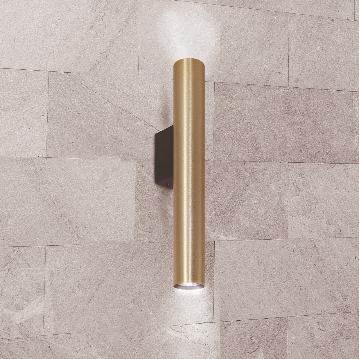 Kinkiet ścienny Lungomare złoto-czarny 2xGU10x10W góra-dół wym: 45 x 5,5 x 9,5 cm aluminium IP20 Polux - 2