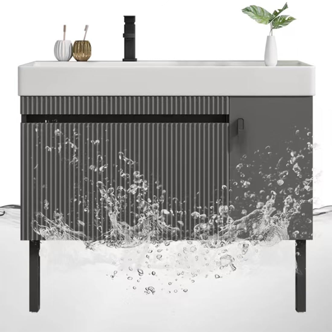 Or, Lot de 4 Pieds de Meubles Pied de Table Ronds Réglable, Aluminum Alloy 6-60cm Socles Pieds Meuble Cuisine TV Commode Pieds ，25cm/9.8