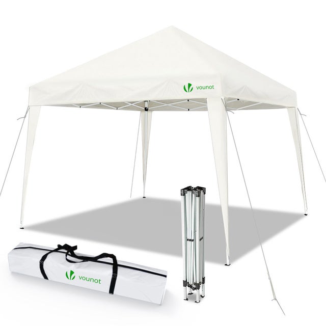 GAZEBO PIEGHEVOLE GIARDINO CON TELI LATERALI E FINESTRA 3X3 AUTOMATICO FIERA eBa