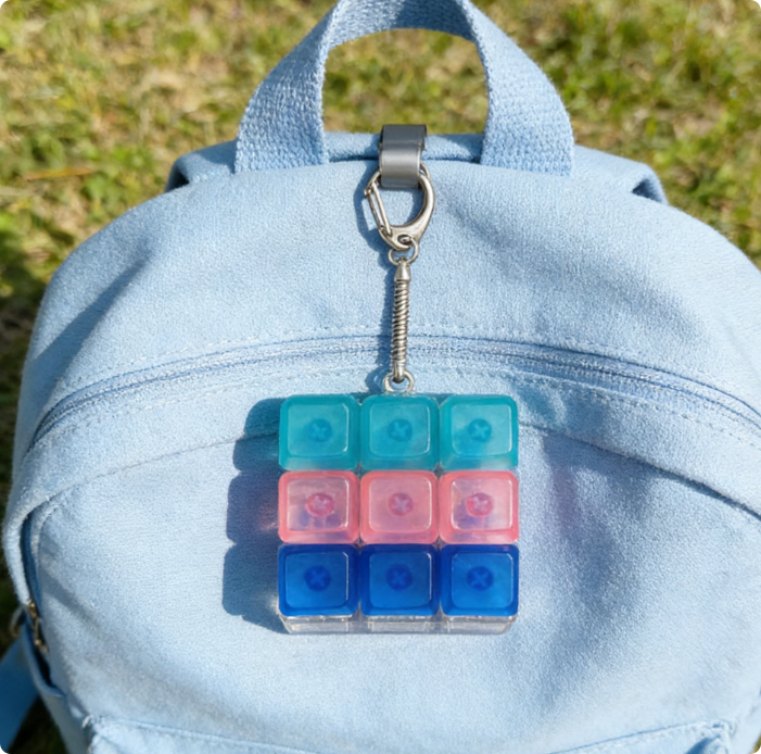 Joli clavier de couleur macaron - Jouet portable pour soulager le