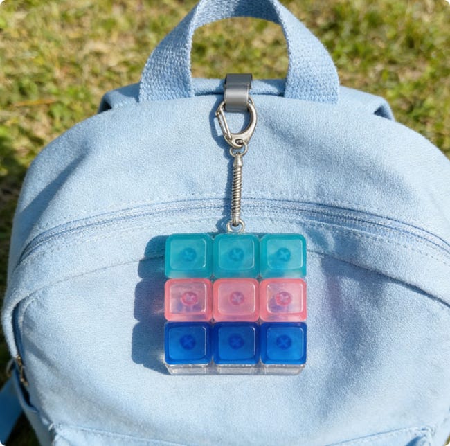 Joli clavier de couleur macaron - Jouet portable pour soulager le Joli clavier de couleur macaron - Jouet portable pour soulager le