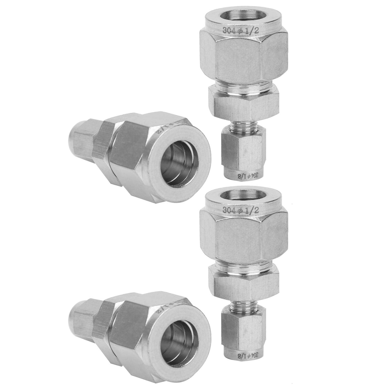 Beihuazi Lot 4 Équerres Angle Inox 304 70x70x50 Mm – Charges Lourdes, Abri Jardin, Établi, Surélevé – +32 Vis