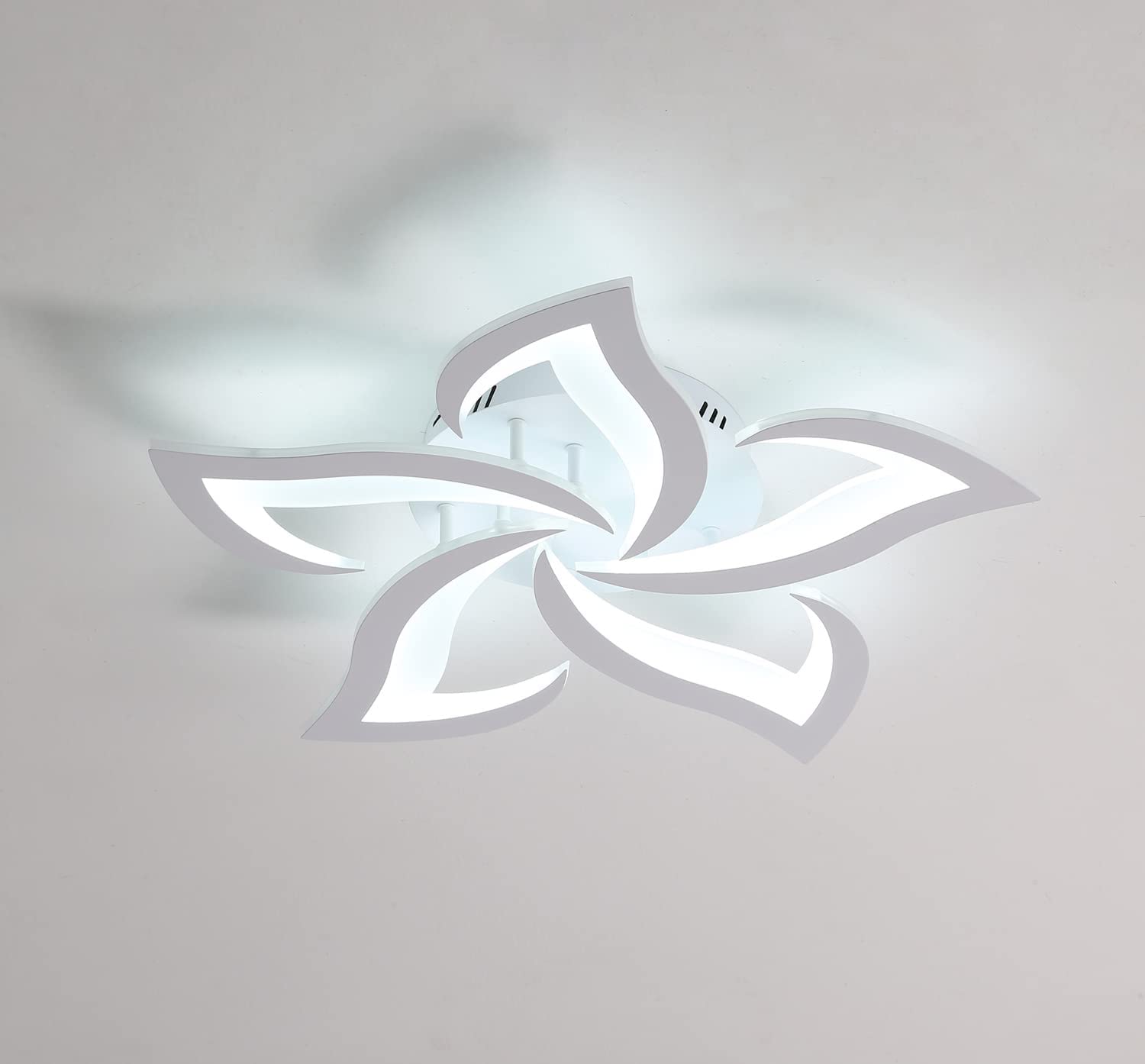 COMELY Plafoniera LED, lampada da soffitto moderna 60W 4500LM, plafoniera a petalo per soggiorno, cucina, bagno, camera da letto, sala da pranzo
