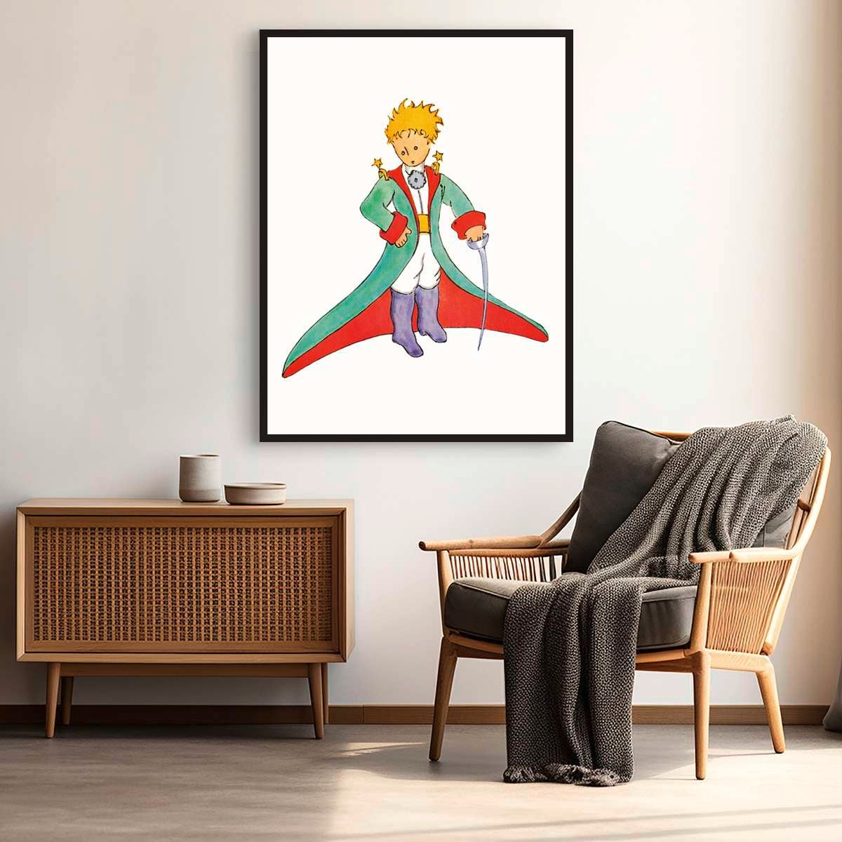 Poster Piccolo Principe II, Antoine De Saint-Exupéry (stampa su carta, 80X60 cm, senza cornice) - 2