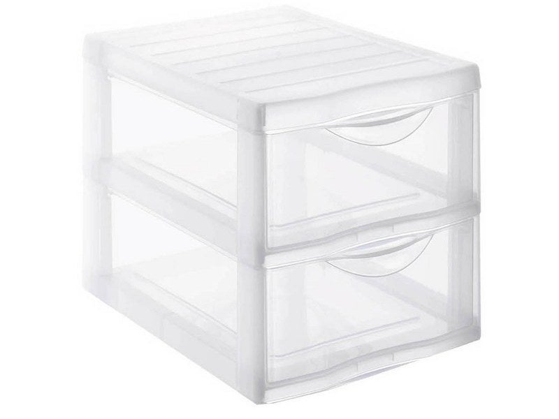 Scatola portaoggetti con coperchio Trasparente Plastica (32 x 20,5 x 50