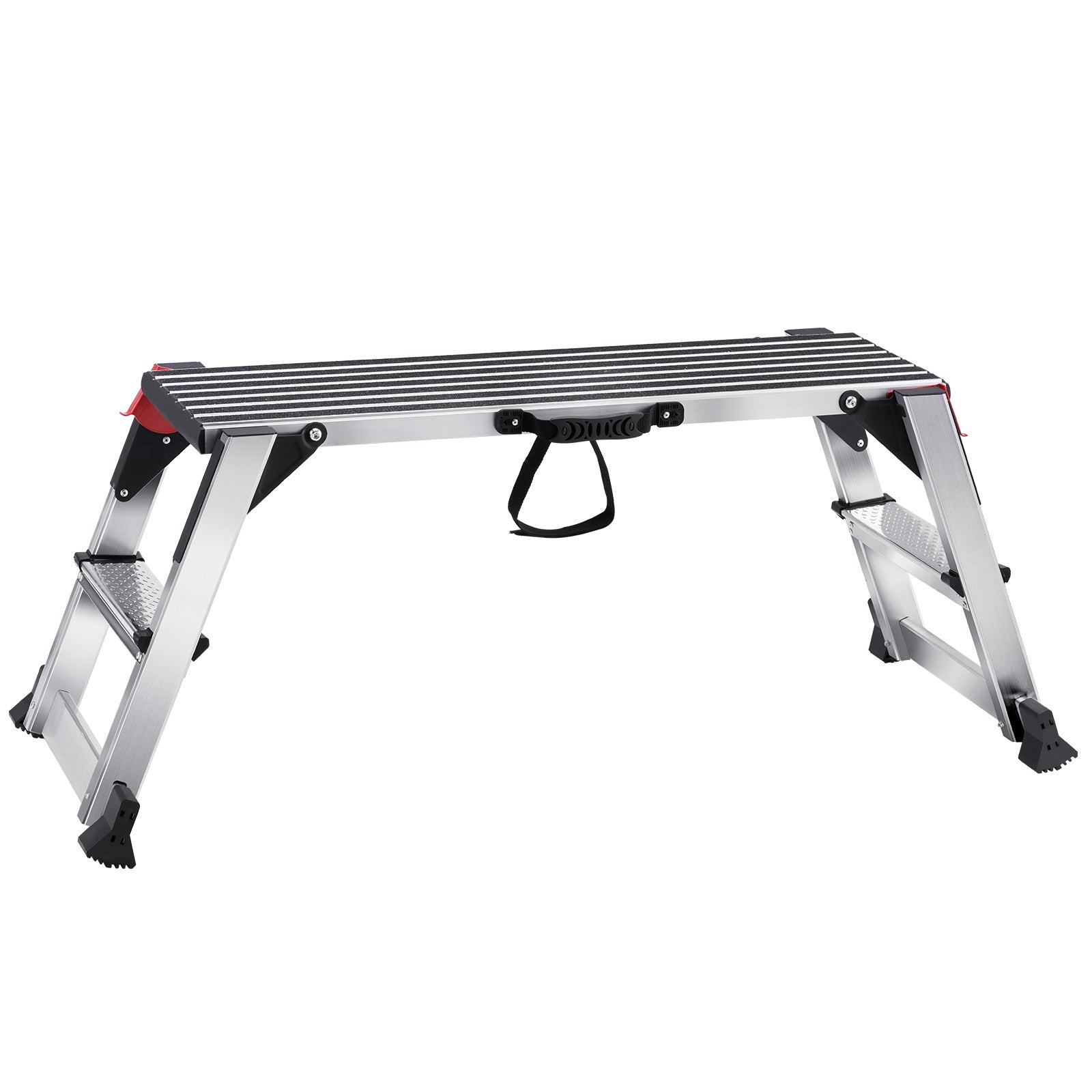 Aluminiowa platforma robocza składany stół warsztatowy 100x30x48.7cm platforma robocza 200kg nośność ławka schodowa z blokadami bezpieczeństwa d VEVOR