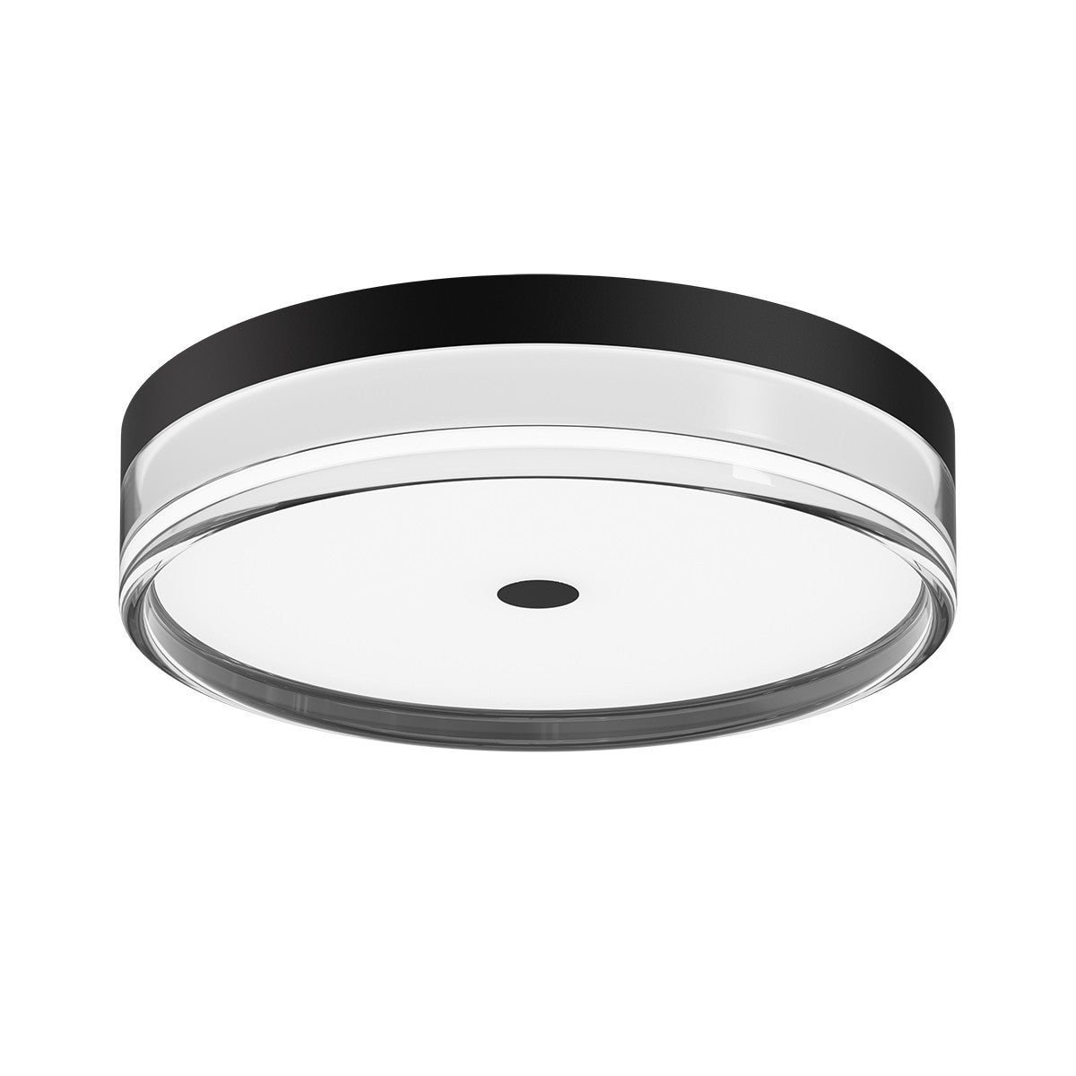 Plafon okrągły MOLINO LED 32W Odcienie bieli 3600lm czarny wym: 7 x 40 x 40 cm IP40 Italux