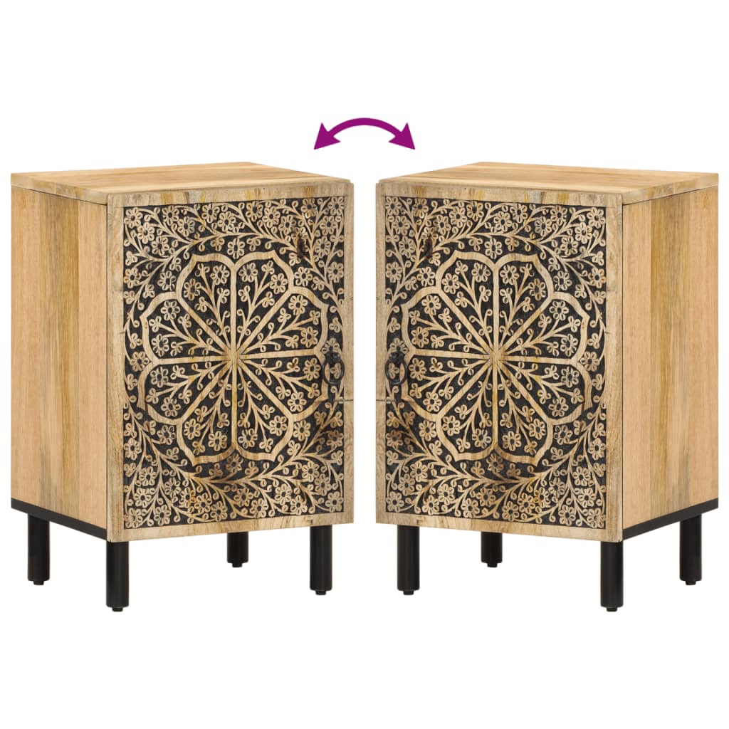 vidaXL Armoire de salle de bain 38x33x58 cm bois massif de manguier - 6