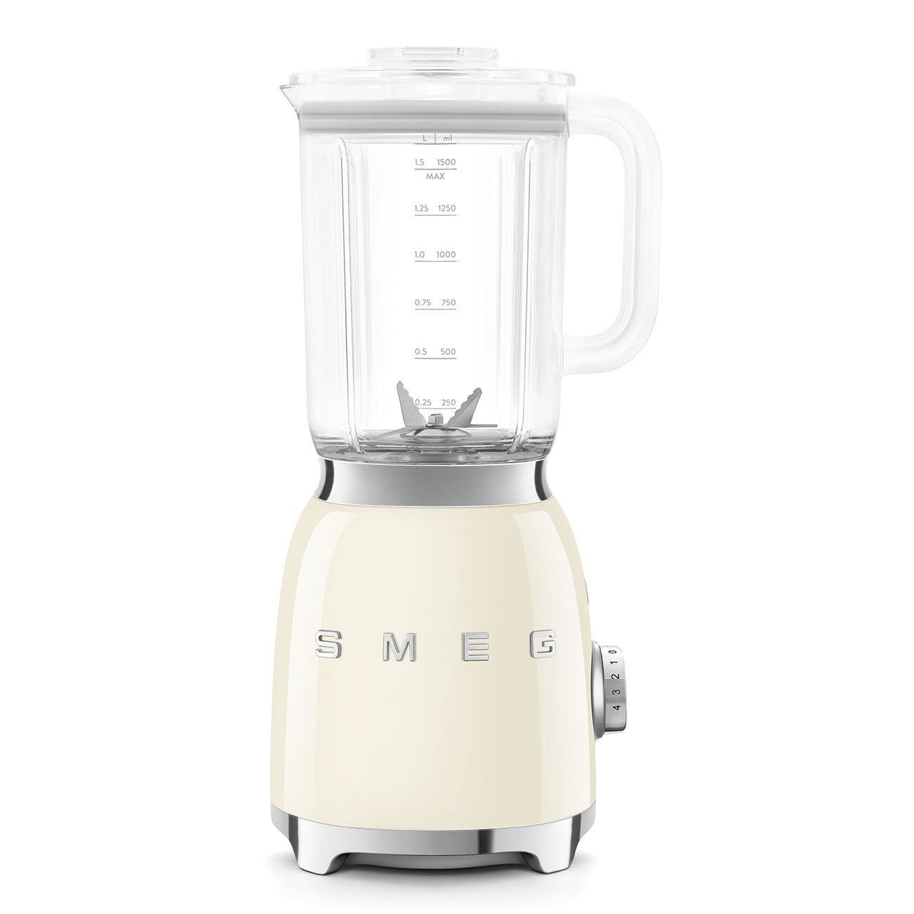 Blender SMEG BLF03CREU moc 800 W pojemność 1,5 L kolor kremowy vintage