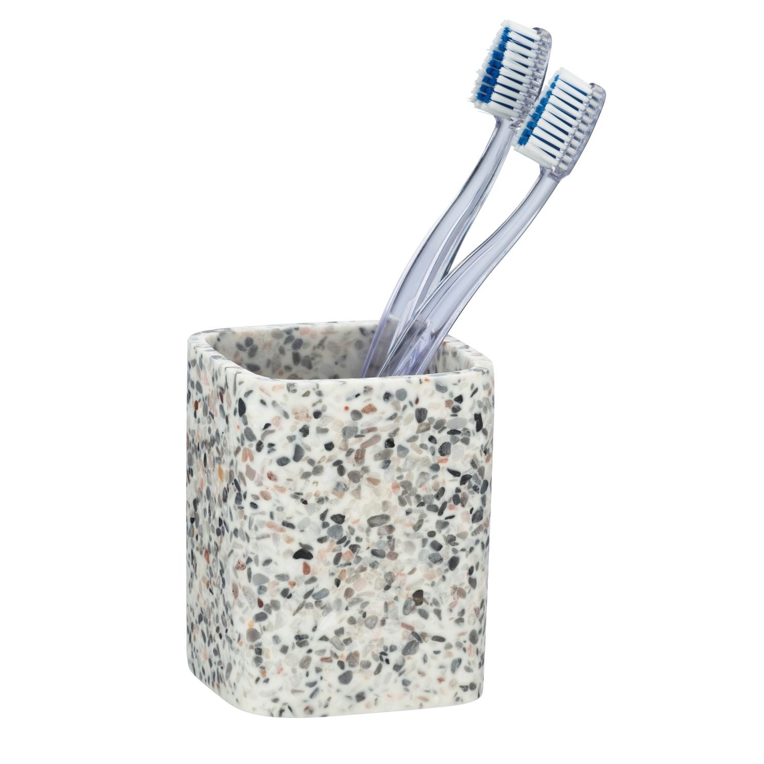 Gobelet de salle de bain design Terrazzo - Gris - 3