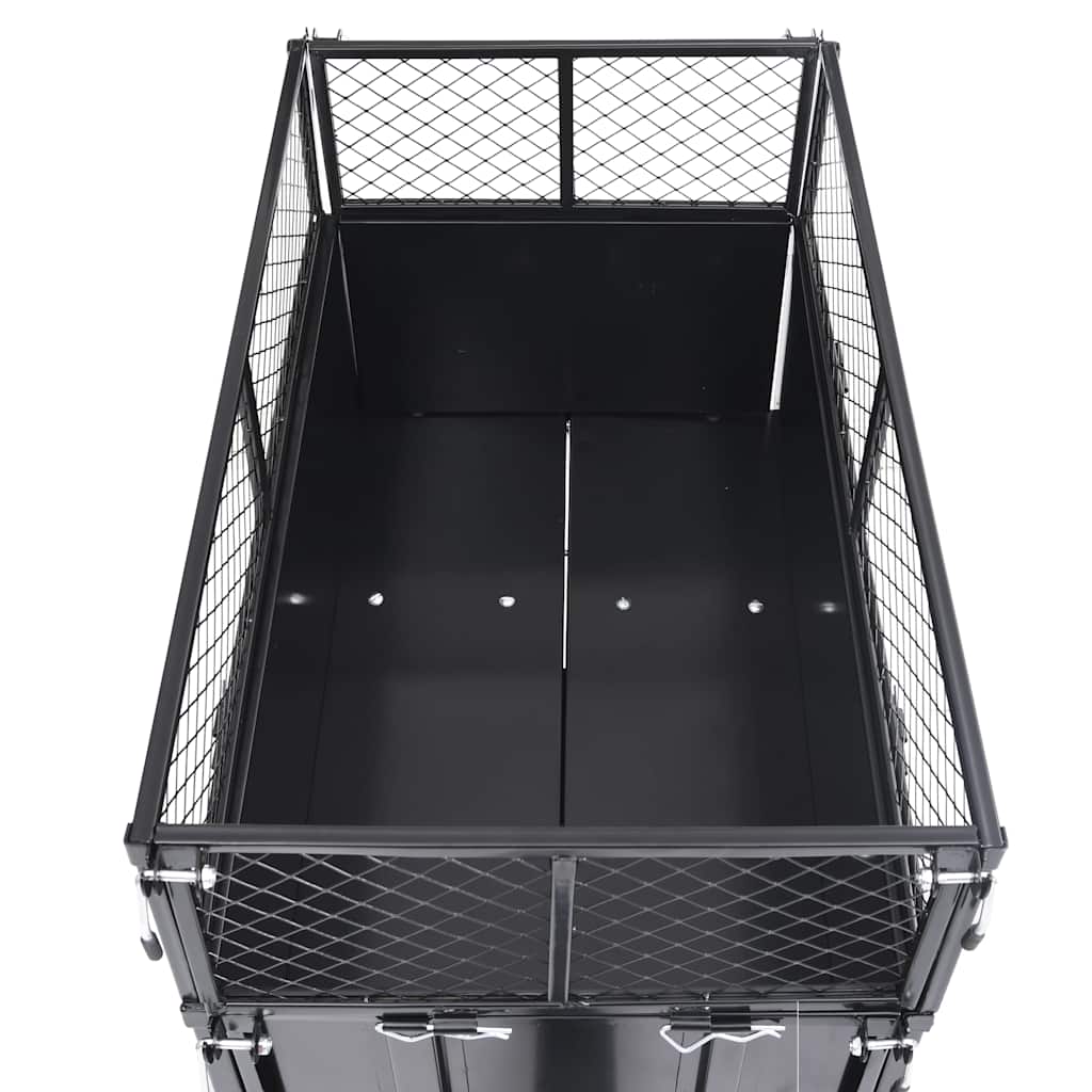 Przyczepka do kosiarki ogrodowej z odchylaną platformą 150 kg vidaXL - 6