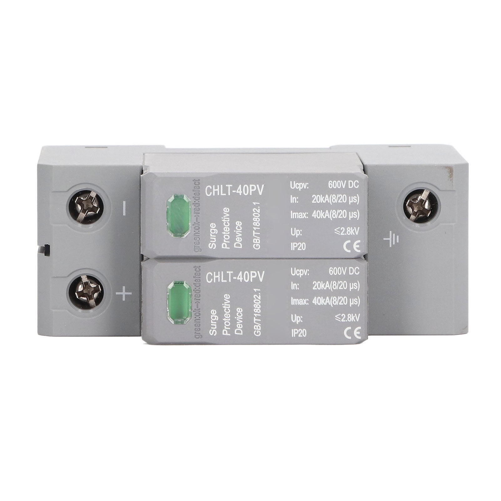 2p Dispositivo di protezione di sovratensione fotovoltaica ad alta precisione Arrester DC600v - 3