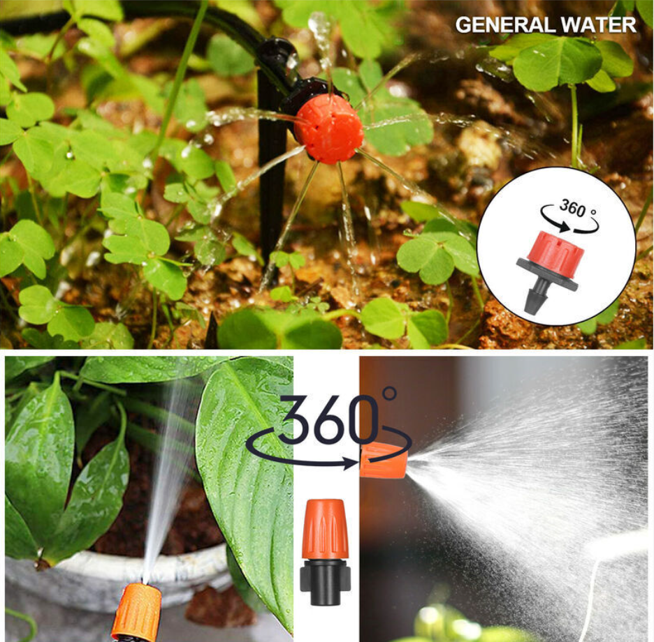 Kit d'irrigation goutte à goutte automatique avec minuterie électronique, brumisateur et 40m tuyau. Pour jardin, pelouse, terrasse. - 4