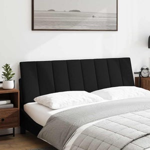 Tête De Lit LED Noir 160 Cm – Tissu Avec éclairage Intégré