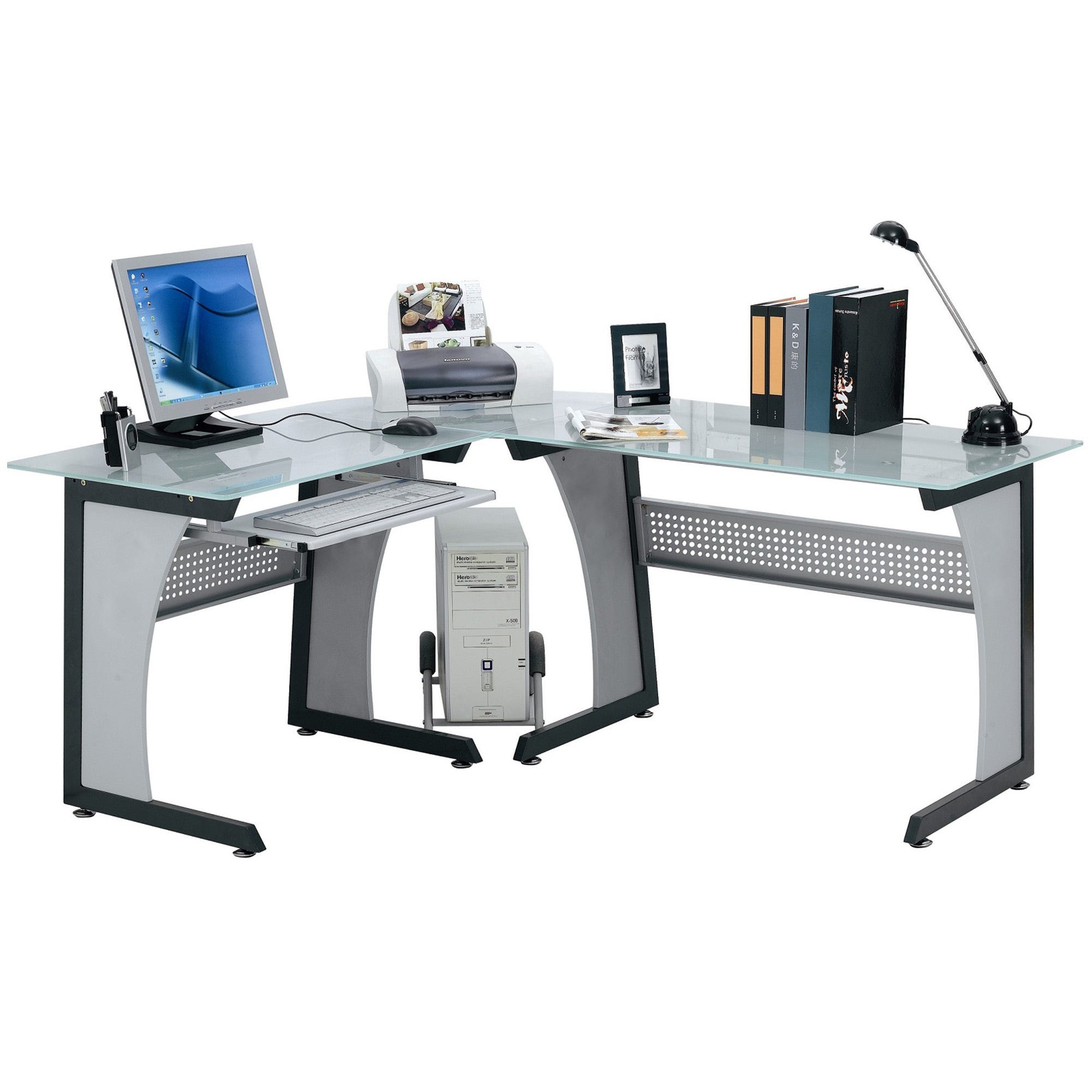 OFFICE Tavolo Scrivania Computer Postazione Angolare Pc