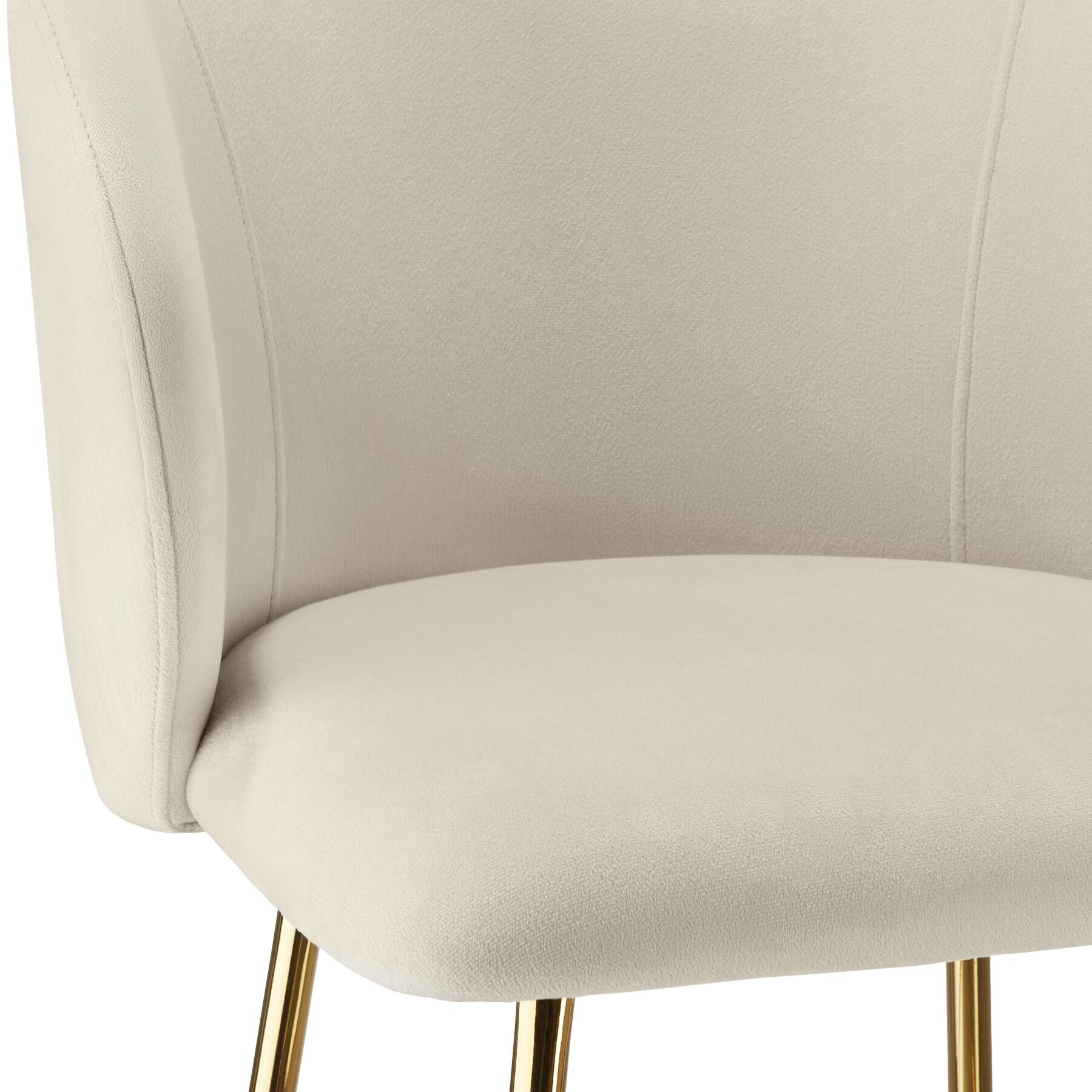 Taburete alto LUANA con respaldo y aterciopelado - 7