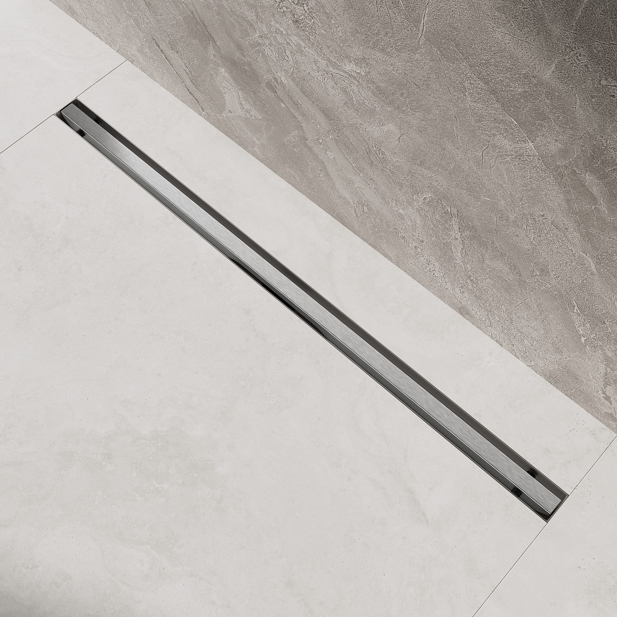 caniveau, avaloir en inoxydable pour réaliser une douche en carrelage à caniveau, avaloir en inoxydable pour réaliser une douche en carrelage à
