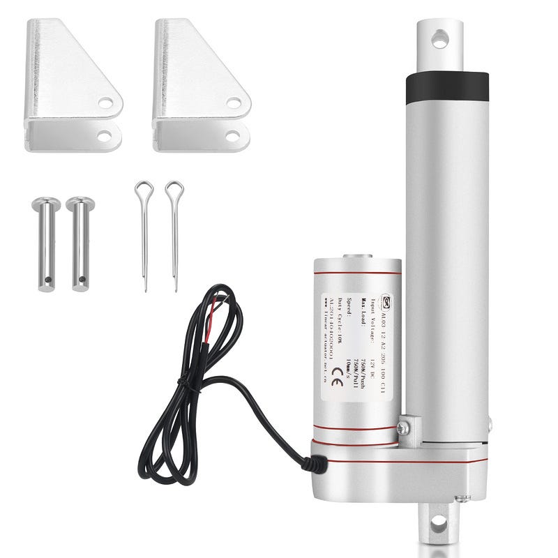 Attuatore Lineare 12V 150mm - Per Letti Ospedalieri, Sedie A Rotelle, Corsa 150mm, Forza 70N - Foto 8