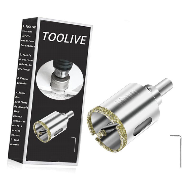 15 Forets Cloche Diamantés Pour Carrelage Et Marbre – Set SODIAL, Revêtement Diamant, Usage Intensif