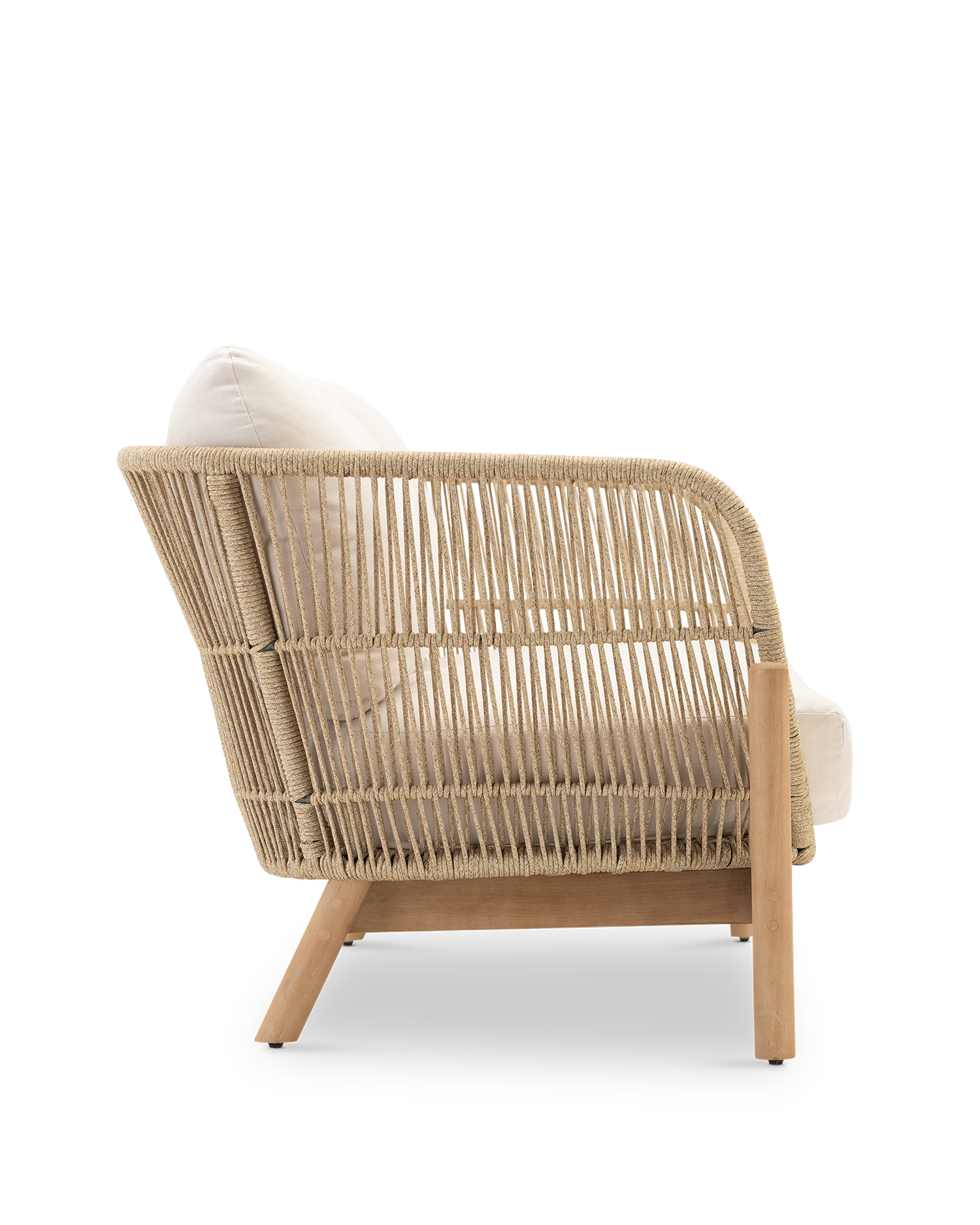 Canapé 2 places bois et corde - Provenza - 9