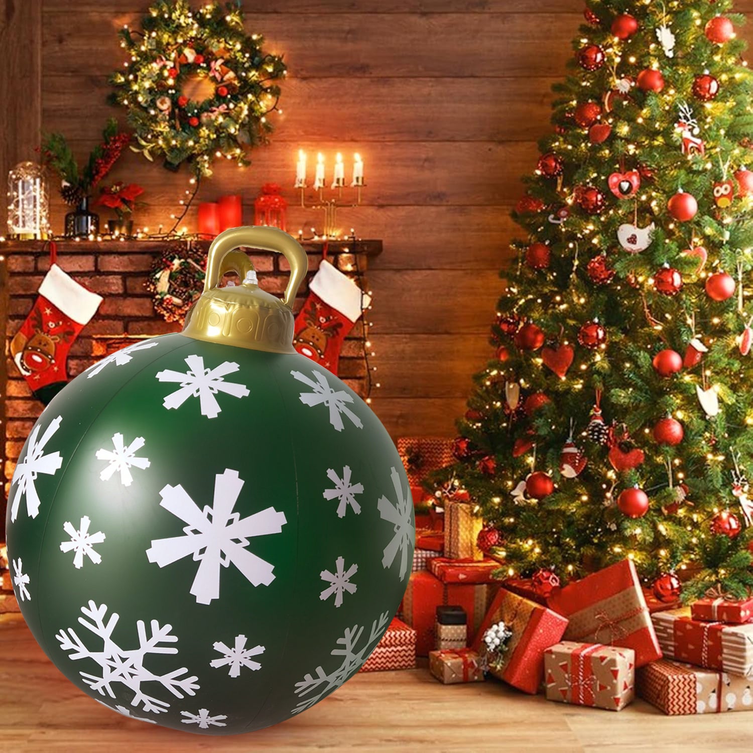 Palle Natale Grandi Decorazioni Natalizie Per Esterno KATELUO Palla Natale Gonfiabile,Palla Gonfiabile Di Natale Decorazioni Natale Esterno Gonfiabili Natale - 10