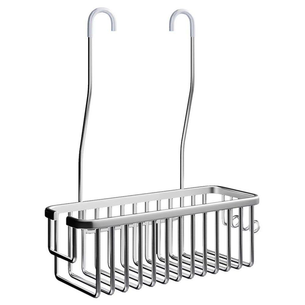 Wisząca półka prysznicowa, wielofunkcyjna aluminiowa półka łazienkowa, półka na szampon, srebrna