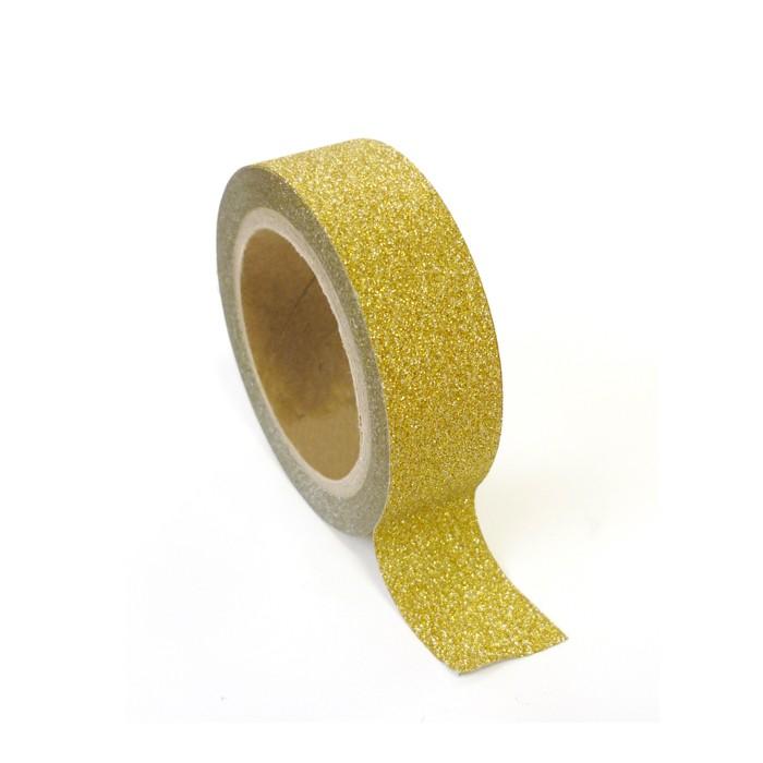 Nastro adesivo lustrini 1,5 cm x 5 m - Oro | Leroy Merlin