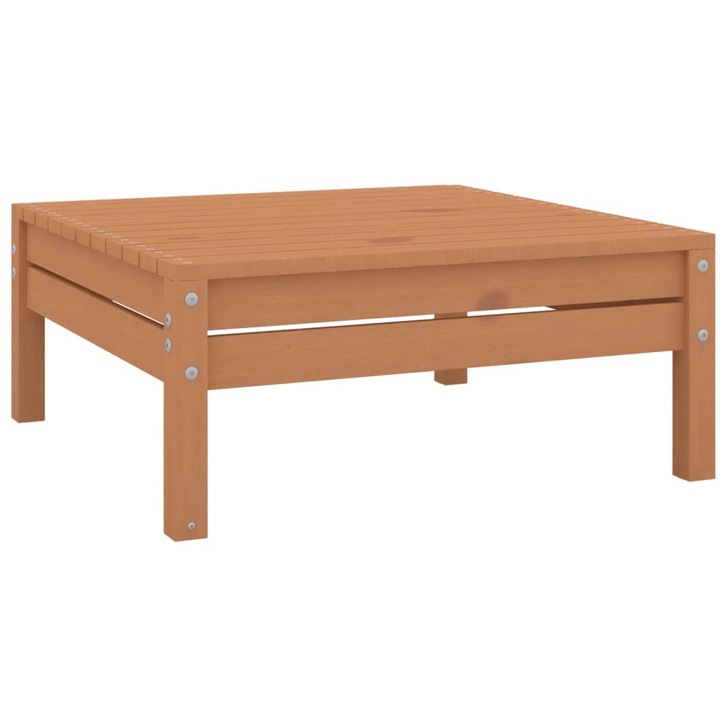 Salon bas de jardin en bois Marron 5 personnes - 8