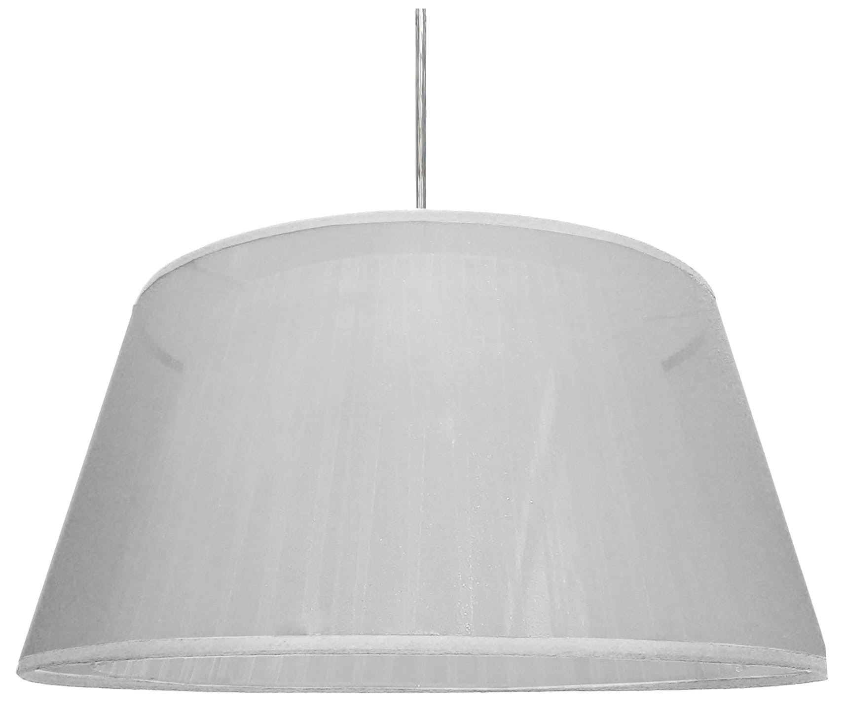 Lampa sufitowa Charlie biała 1xE27x60W wym: 105 x 45 x 45 cm tkanina Candellux