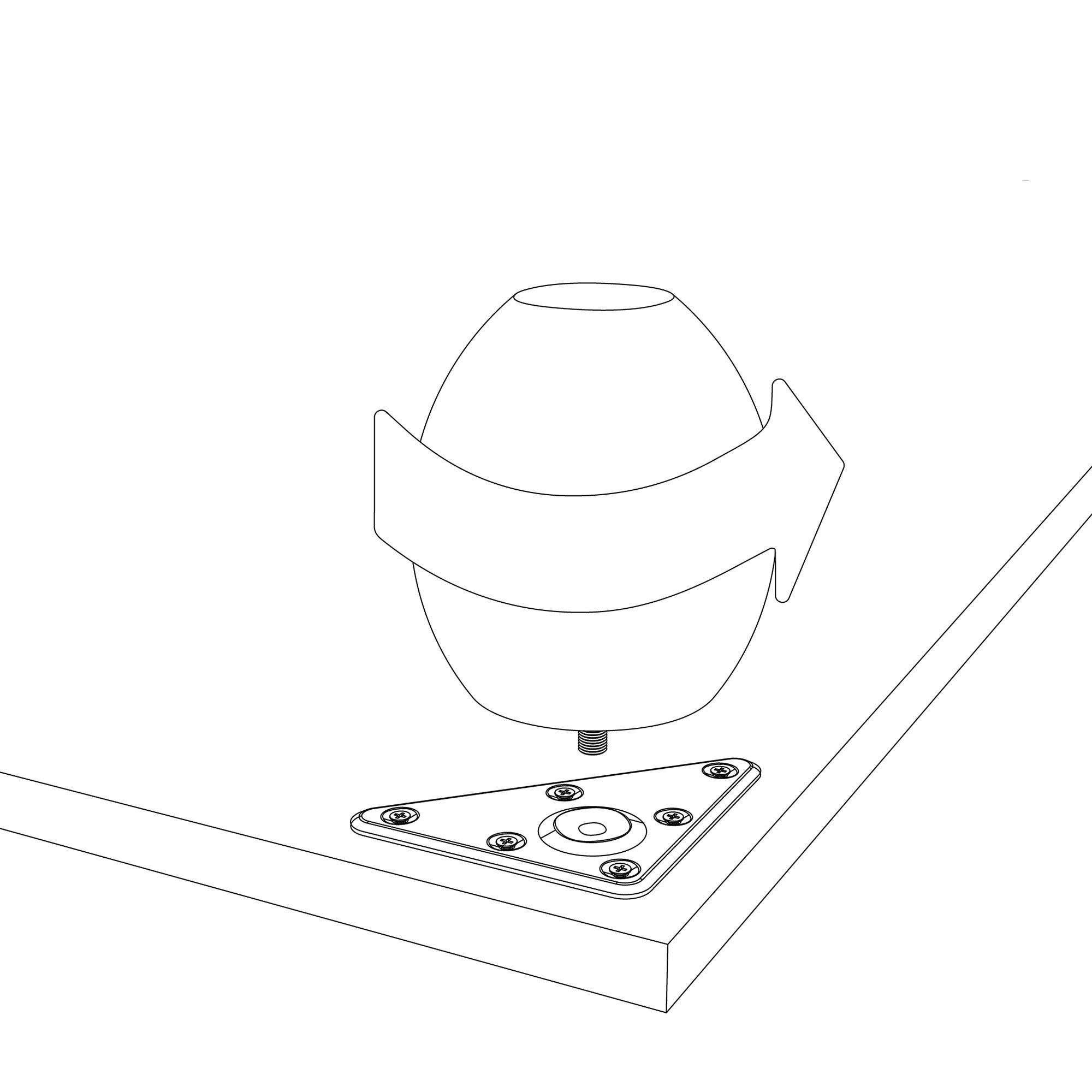 Pied de meuble en bois | Style fonctionnel | En hêtre | Finition wengé | Mesures 64*64*70mm | Hauteur : 7 cm | Installation facile | 1 unité - 4