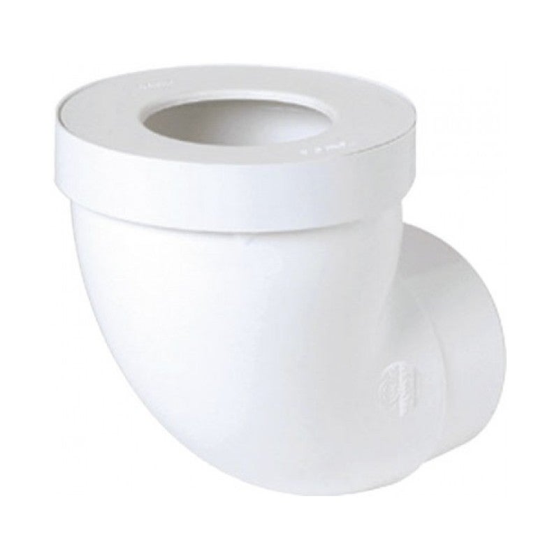 Pipe Courte 90° de Raccordement WC NICOLL Ø93mm PVC Blanc - 1CW55 ...