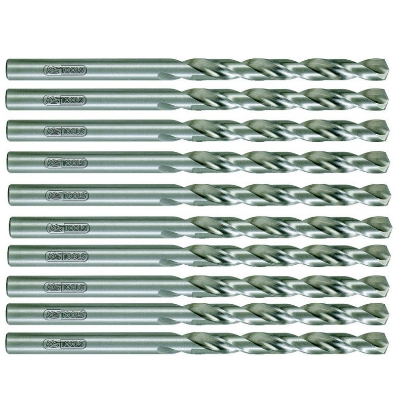 KSTOOLS - Lot de 10 forets HSS-G meulés 4mm - 330.2040 - 2