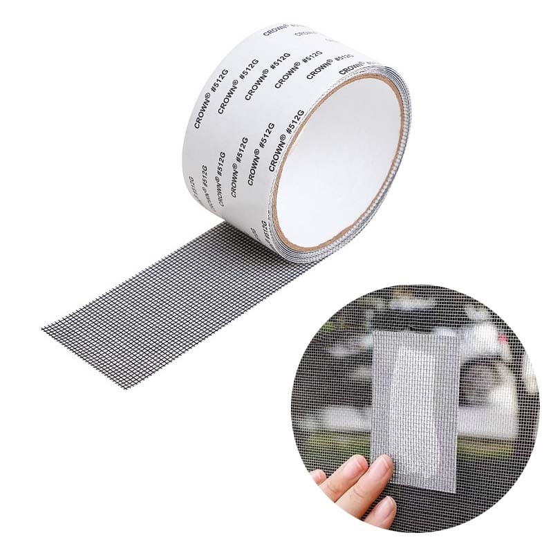 4 tomy czarne plastry do naprawy moskitier – samoprzylepna siatka ochronna przeciw owadom, łatwe naprawy DIY, szybka pomoc w domu i ogrodzie
