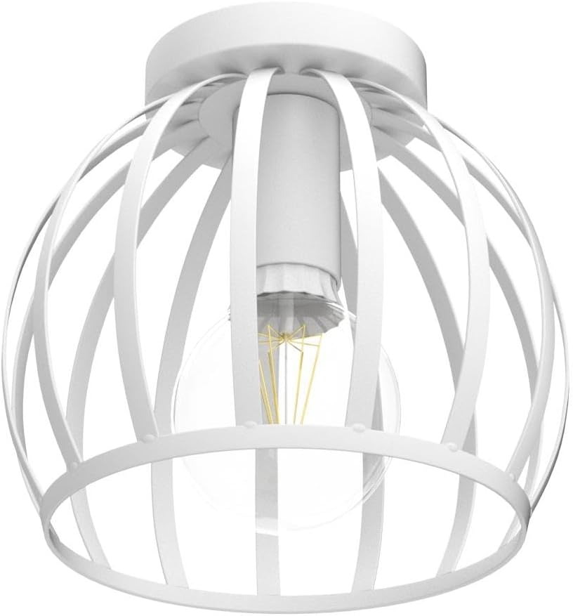 Mengjay Plafoniera Industriale Vintage Lampada A Sospensione Da - Foto 2