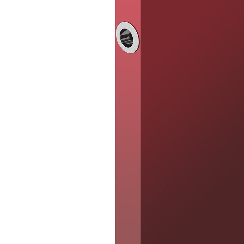 Tire-doigt rond Ø28 mm pour porte coulissante, acier finition chromé - 3