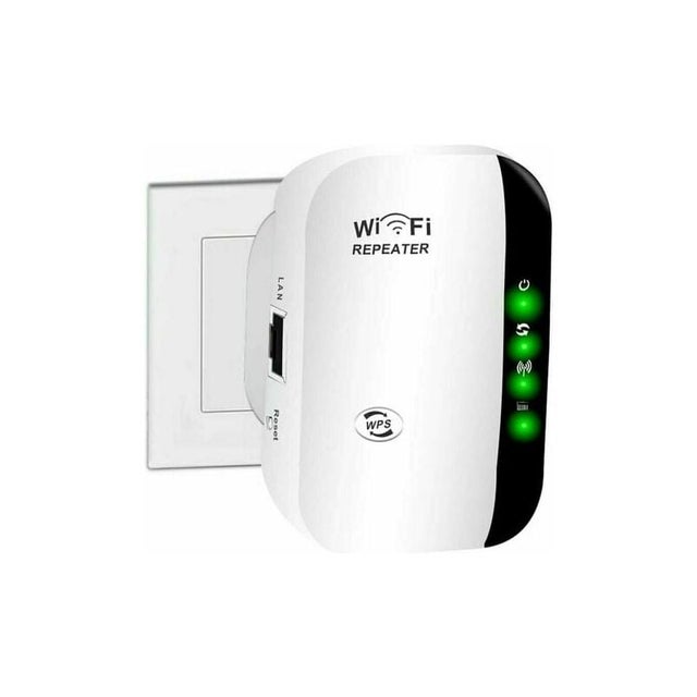 Amplificador WiFi, amplificador de Internet sem fio doméstico 2.4G, repetidor de alcance Wi-Fi super aprimorado 300Mbps