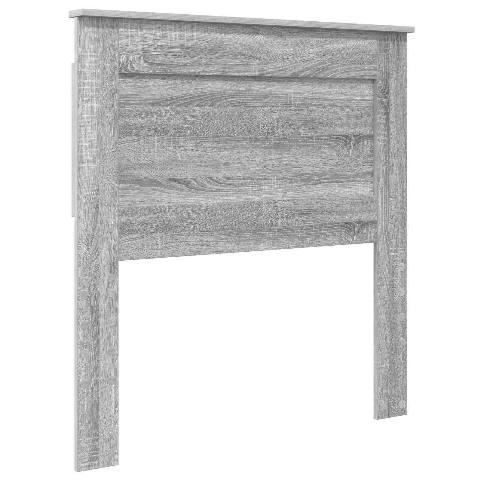 Lit de rangement gris 75 x 190 cm en panneau de bois - 7