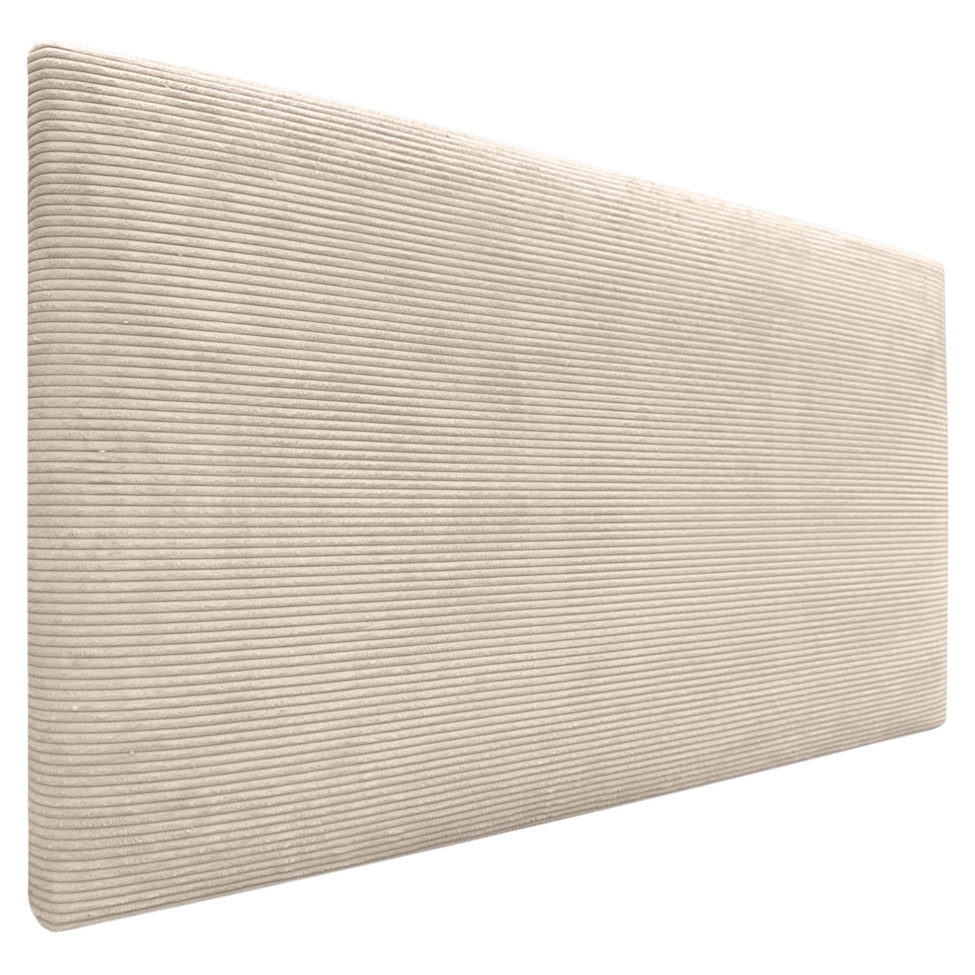 Tête De Lit Velours écrasé Denver - Hauteur 66 Cm, Rembourrée, Livrée Avec Entretoises En Bois (couleur Argenté, 137 Cm)