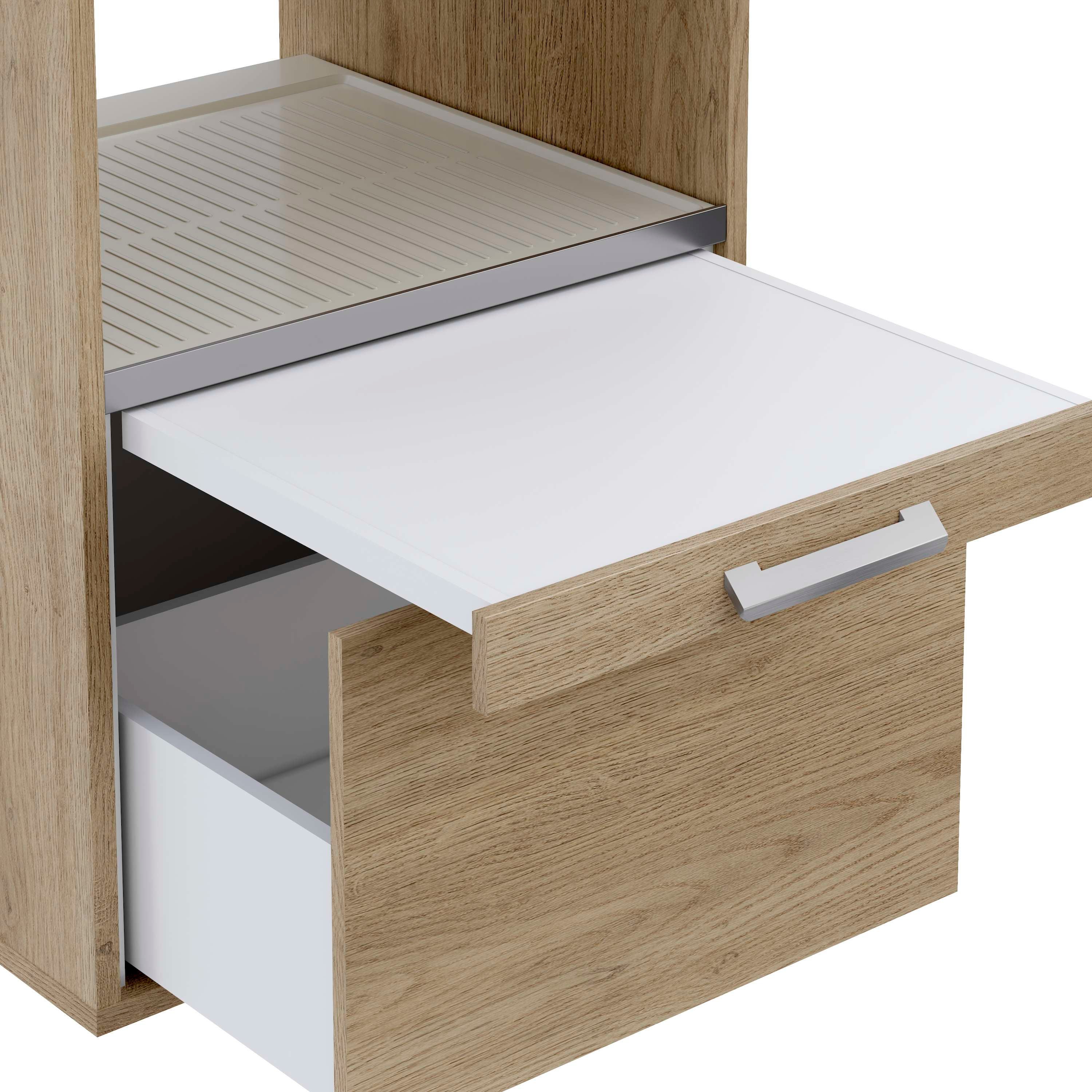 Mueble armario para lavadora T-BATH 67,2x144cm roble - 5